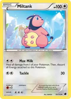 Miltank Uncommon card from Plasma Freeze