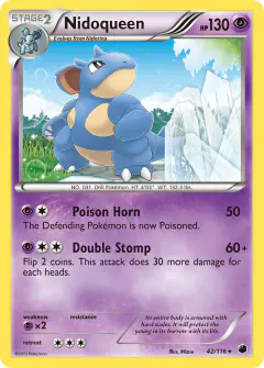 Nidoqueen Rare card from Plasma Freeze