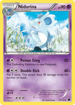 Nidorina Uncommon card from Plasma Freeze