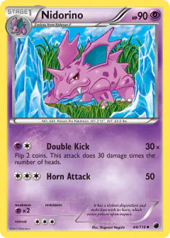 Nidorino Uncommon card from Plasma Freeze