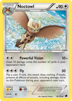 Noctowl Uncommon card from Plasma Freeze