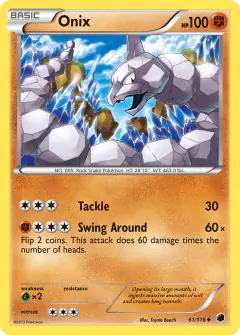 Onix Uncommon card from Plasma Freeze