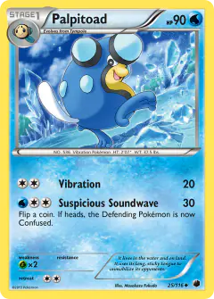 Palpitoad Uncommon card from Plasma Freeze
