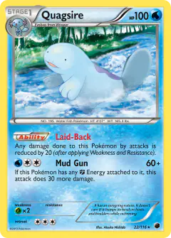 Quagsire Rare card from Plasma Freeze