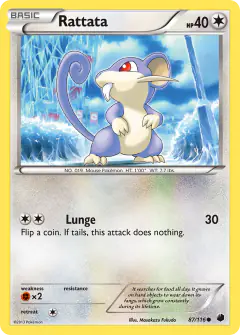 Rattata Common card from Plasma Freeze