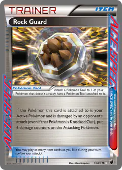 Rock Guard Rare ACE card from Plasma Freeze