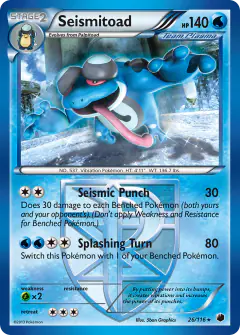 Seismitoad Rare card from Plasma Freeze