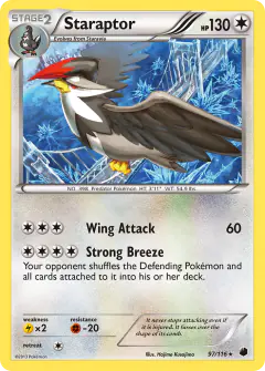 Staraptor Rare card from Plasma Freeze