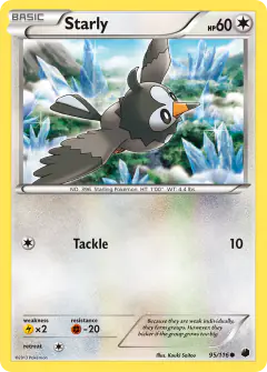 Starly Common card from Plasma Freeze