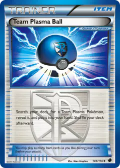 Team Plasma Ball Uncommon card from Plasma Freeze