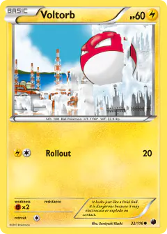 Voltorb Common card from Plasma Freeze