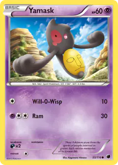 Yamask Common card from Plasma Freeze
