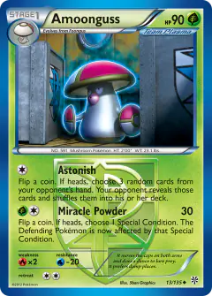 Amoonguss Uncommon card from Plasma Storm