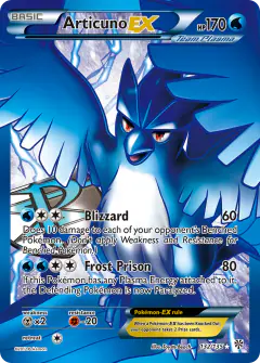 Articuno-EX Rare Ultra card from Plasma Storm