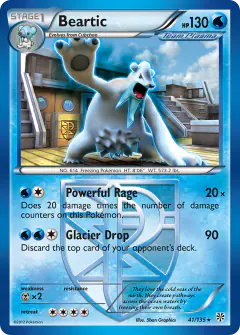 Beartic Rare card from Plasma Storm