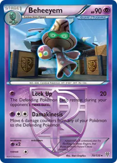 Beheeyem Rare card from Plasma Storm