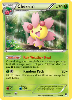Cherrim Rare card from Plasma Storm