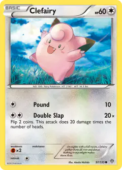 Clefairy Common card from Plasma Storm