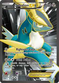 Cobalion-EX Rare Ultra card from Plasma Storm