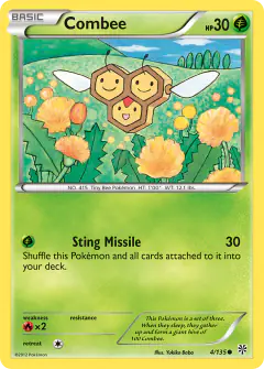 Combee Common card from Plasma Storm