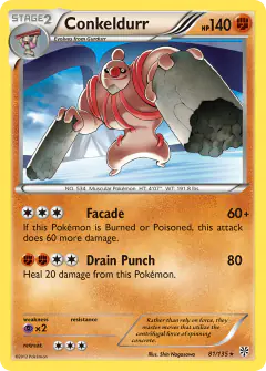 Conkeldurr Rare card from Plasma Storm
