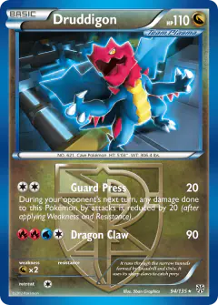 Druddigon Rare card from Plasma Storm