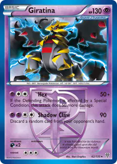 Giratina Rare card from Plasma Storm