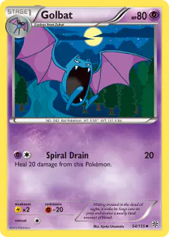Golbat Uncommon card from Plasma Storm