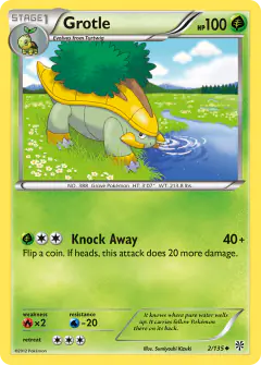 Grotle Uncommon card from Plasma Storm