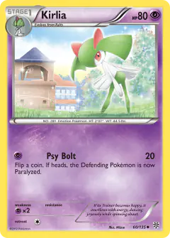 Kirlia Uncommon card from Plasma Storm