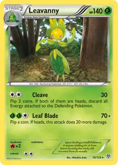 Leavanny Rare card from Plasma Storm