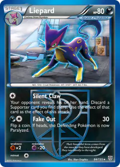 Liepard Rare card from Plasma Storm