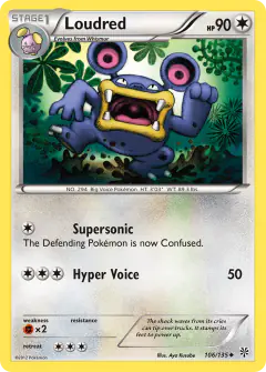Loudred Uncommon card from Plasma Storm