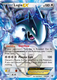 Lugia-EX Rare Holo EX card from Plasma Storm