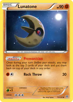 Lunatone Uncommon card from Plasma Storm
