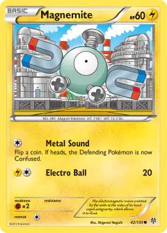 Magnemite Common card from Plasma Storm