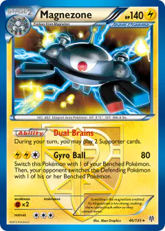 Magnezone Rare Holo card from Plasma Storm