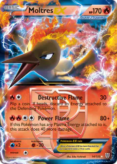 Moltres-EX Rare Holo EX card from Plasma Storm