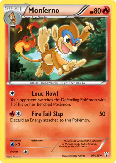 Monferno Uncommon card from Plasma Storm