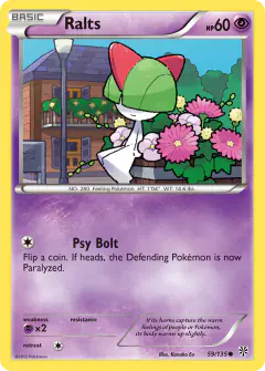Ralts Common card from Plasma Storm