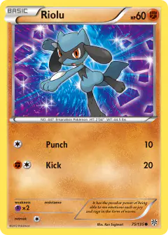 Riolu Common card from Plasma Storm