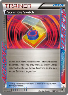 Scramble Switch Rare ACE card from Plasma Storm