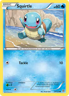 Squirtle Common card from Plasma Storm