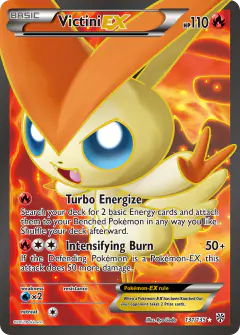 Victini-EX Rare Ultra card from Plasma Storm