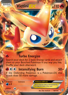 Victini-EX Rare Holo EX card from Plasma Storm