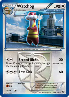 Watchog Rare card from Plasma Storm