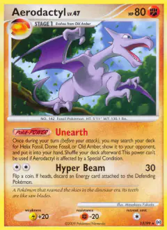 Aerodactyl Rare card from Platinum Arceus
