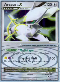 Arceus LV.X Rare Holo LV.X card from Platinum Arceus