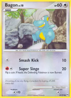 Bagon Common card from Platinum Arceus