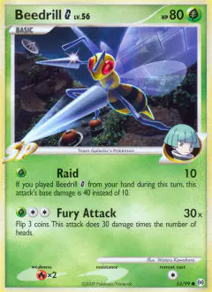 Beedrill G Common card from Platinum Arceus